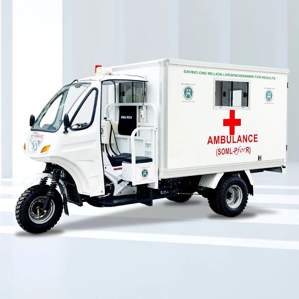 Semi Cabin ambulance 200cc tricycle passenger