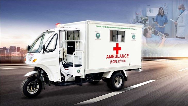 Semi Cabin Ambulance 200cc Tricycle