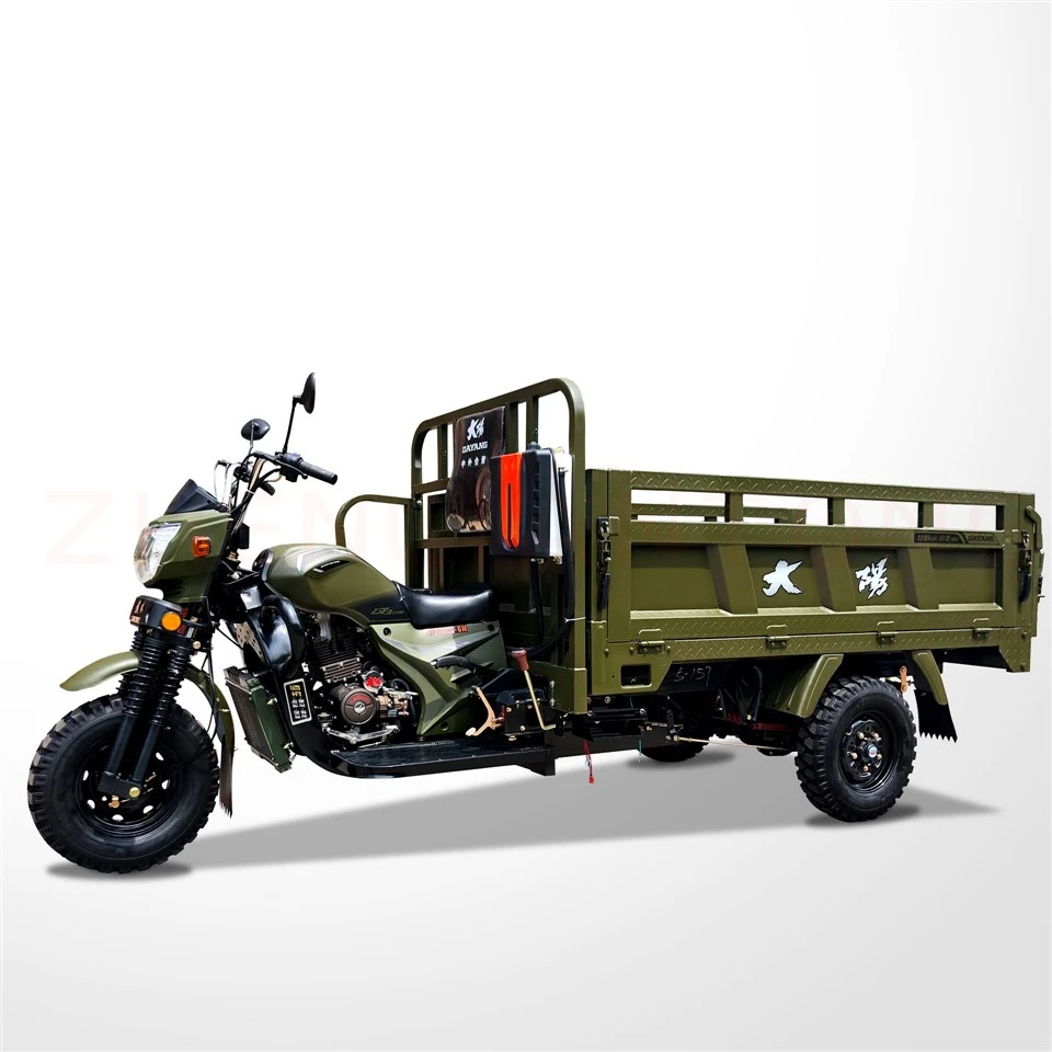 Tricicletă de marfă cu motor deschis de 150 cmc